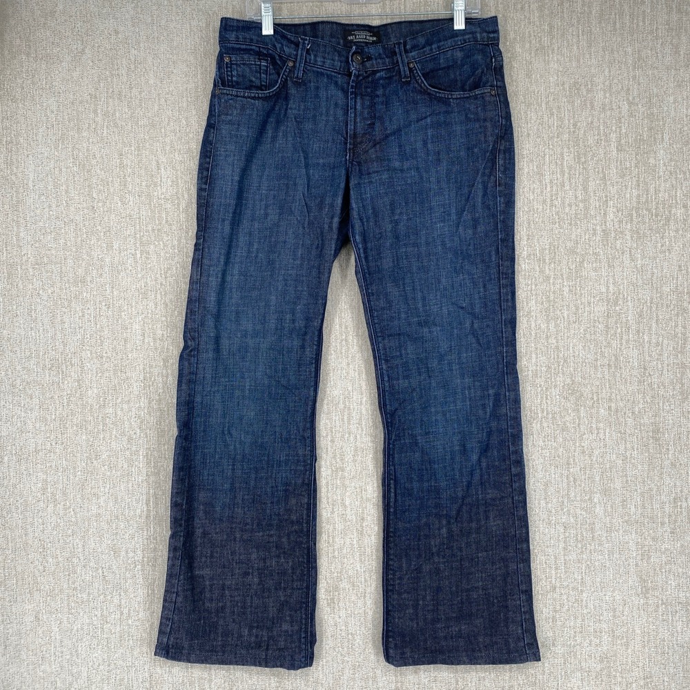 James Jeans Dry Aged Denim Mens 31 Dark Wash Bootcut Jeans‎ Made in USA Indigo